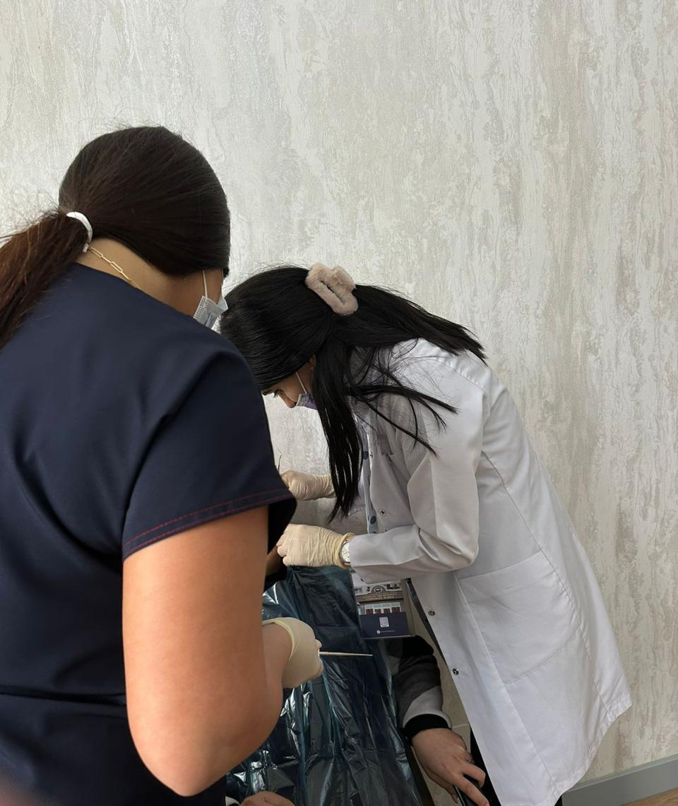 Ağdərədə “Böyük Qayıdış” çərçivəsində ilk dəfə portativ stomatoloji qurğu tətbiq edilib (FOTO)