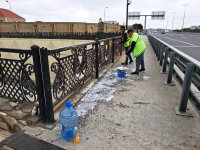 Paytaxt küçələri yuyulub (FOTO)