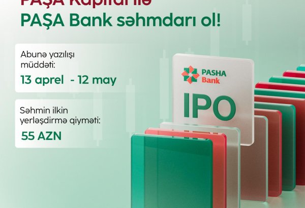 PAŞA Kapital ilə PAŞA Bank səhmdarı ol