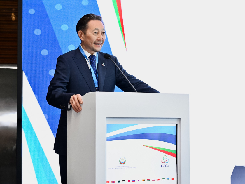 Heydər Əliyev Fondunun vitse-prezidenti Leyla Əliyeva AQEM çərçivəsində keçirilən beynəlxalq konfransın açılış mərasimində çıxış edib (FOTO)