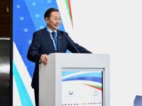 Heydər Əliyev Fondunun vitse-prezidenti Leyla Əliyeva AQEM çərçivəsində keçirilən beynəlxalq konfransın açılış mərasimində çıxış edib (FOTO)