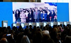 Heydər Əliyev Fondunun vitse-prezidenti Leyla Əliyeva AQEM çərçivəsində keçirilən beynəlxalq konfransın açılış mərasimində çıxış edib (FOTO)