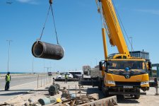 Bakı və Abşeronda subasma riskini azaltmaq üçün kollektorlar tikilir (FOTO)