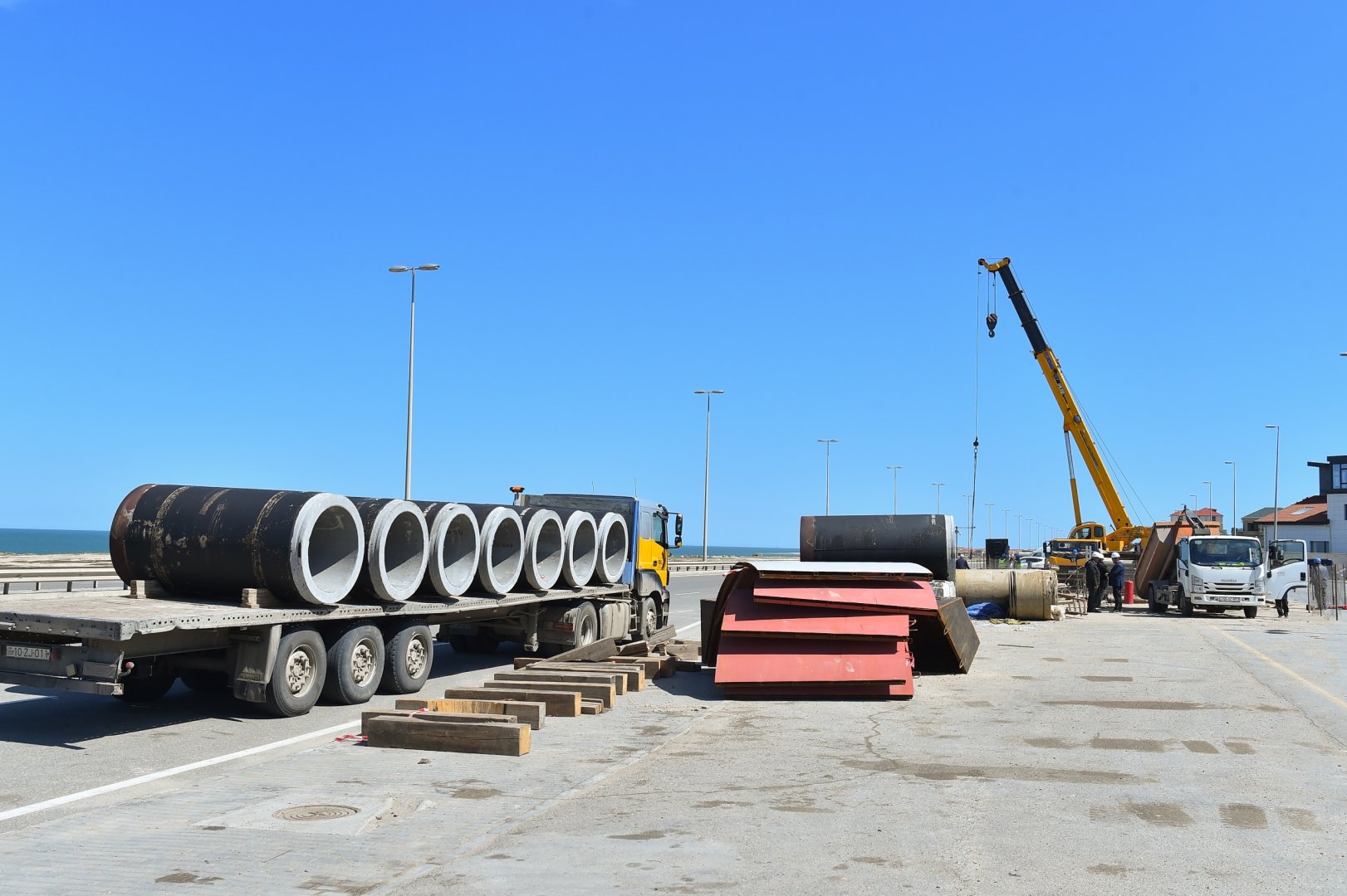 Bakı və Abşeronda subasma riskini azaltmaq üçün kollektorlar tikilir (FOTO)