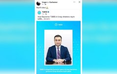 Vüqar Qurbanov TƏBİB-in yeni sədri ilə bağlı paylaşım edib (FOTO)