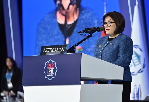 Sahibə Qafarova Parlamentlərarası İttifaqın 152-ci Assambleyasının iclasında çıxış edib (FOTO)