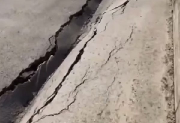 Sabunçuda yolda baş verən çökmə ilə bağlı rəsmi açıqlama (VİDEO)