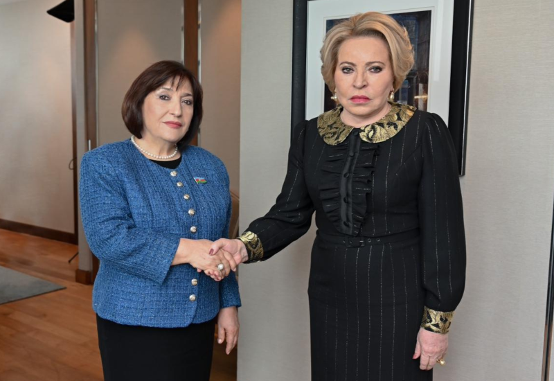 Sahibə Qafarova Valentina Matviyenko ilə görüşdü (FOTO)