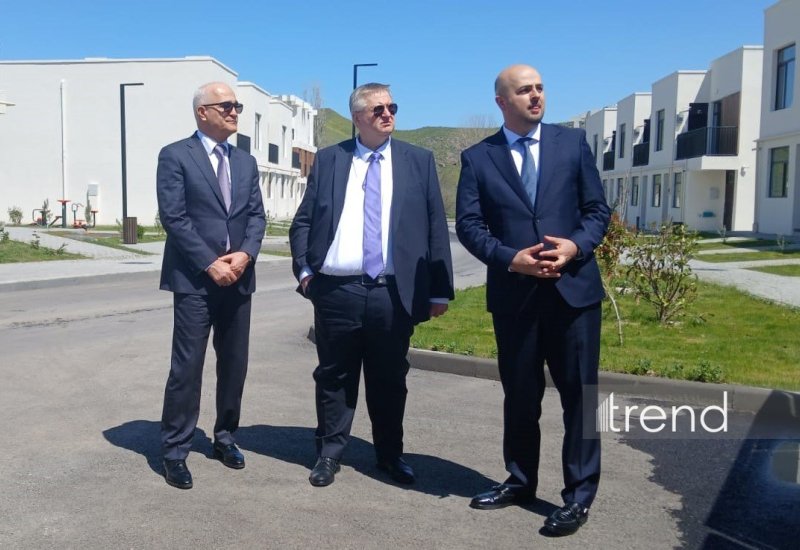 Azərbaycan-Rusiya Hökumətlərarası Komissiyasının üzvləri Zəngilanda aparılan bərpa işləri ilə tanış olublar (FOTO) (YENİLƏNİB)