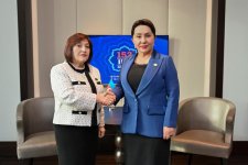 Sahibə Qafarova İstanbulda özbəkistanlı həmkarı ilə görüşdü (FOTO)