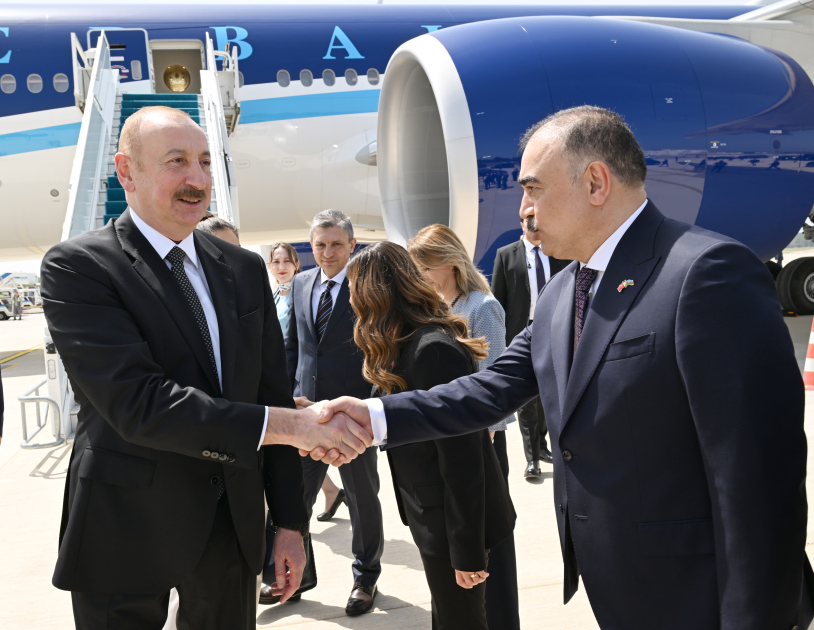 Prezident İlham Əliyev Türkiyəyə işgüzar səfərə gəlib (FOTO/VİDEO)