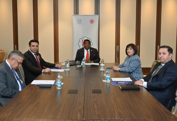 Azərbaycan və Ermənistan parlament sədrləri İstanbulda görüşüblər (FOTO)