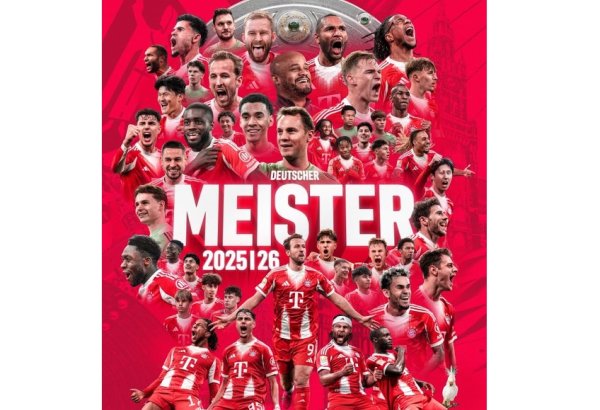 "Bavariya" 35-ci dəfə Almaniya çempionu olub