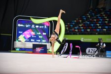 Bədii gimnastika üzrə Dünya kubokunun ikinci günü başa çatıb (FOTO)