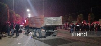 Ağcabədidə ağır yol qəzası: 1 nəfər ölüb, 2 nəfər yaralanıb (FOTO)