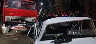 Ağcabədidə ağır yol qəzası: 1 nəfər ölüb, 2 nəfər yaralanıb (FOTO)