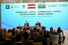 Prezident İlham Əliyev və Latviya Prezidenti Edqars Rinkeviçsin iştirakı ilə Azərbaycan-Latviya biznes forumu keçirilib (FOTO)