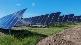 Cəbrayılda Şəfəq layihəsi çərçivəsində ilk günəş paneli quraşdırıldı (FOTO)