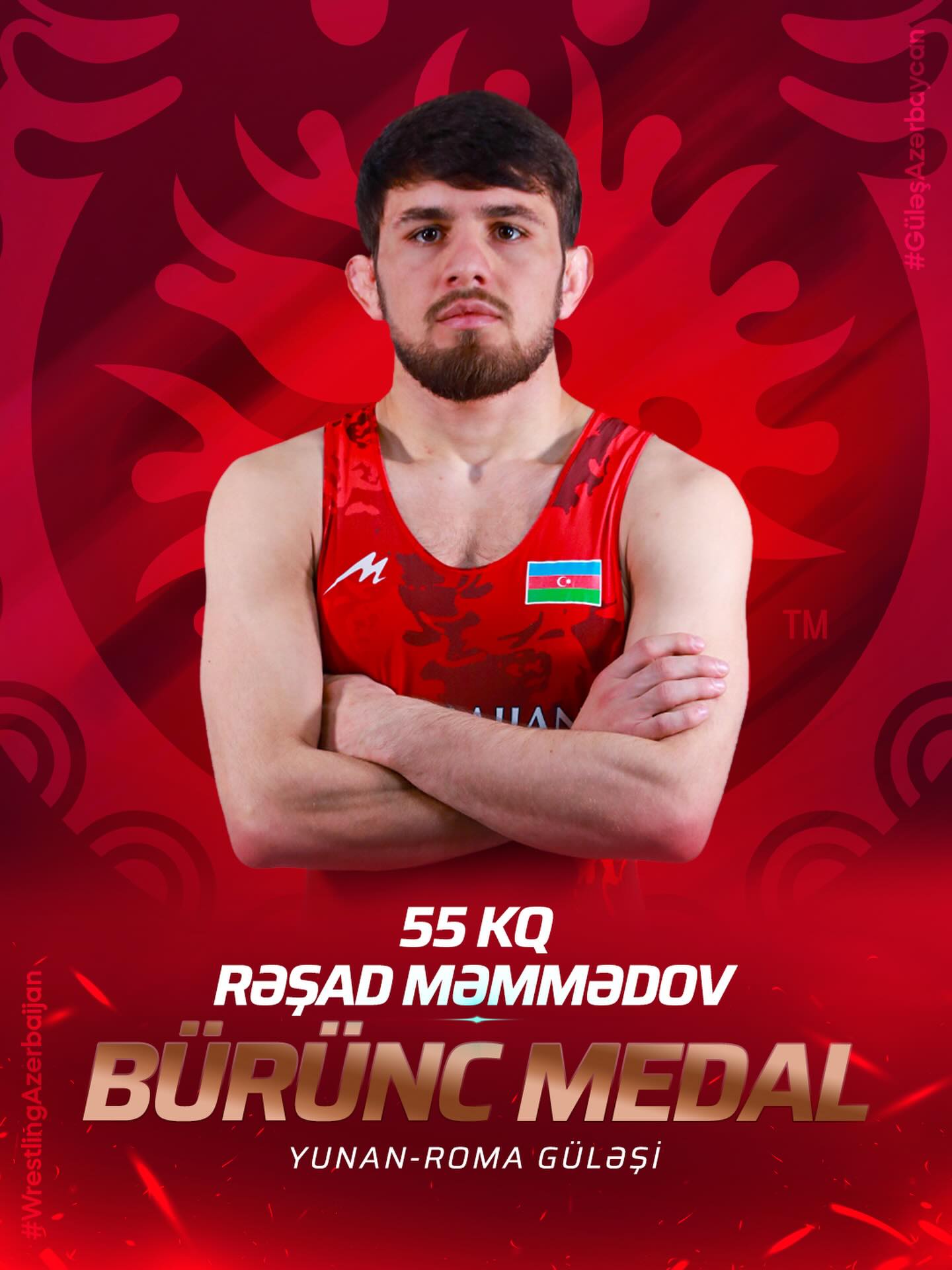 Yunan-Roma güləşçilərimiz Avropa çempionatının ilk gününü 2 medalla bitiriblər (FOTO)