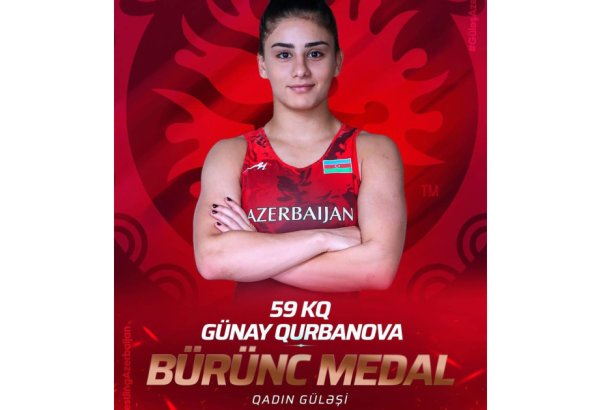 Azərbaycanın qadın güləşçisi Avropa üçüncüsü olub
