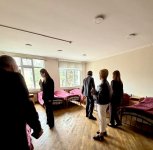 Bakıda yanğın olan məktəbdə yoxlama aparılıb (FOTO)