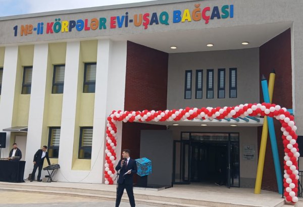 Füzulidə 1 nömrəli körpələr evi–uşaq bağçasının açılışı olub (FOTO)
