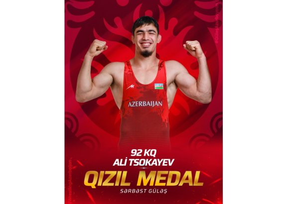 Azərbaycanın daha 2 sərbəst güləşçisi Avropa çempionu olub (FOTO)