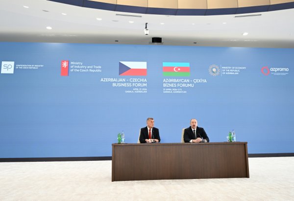 Prezident İlham Əliyevin və Andrey Babişin iştirakı ilə Azərbaycan-Çexiya biznes-forumu keçirilib (FOTO/VİDEO) (YENİLƏNİB)