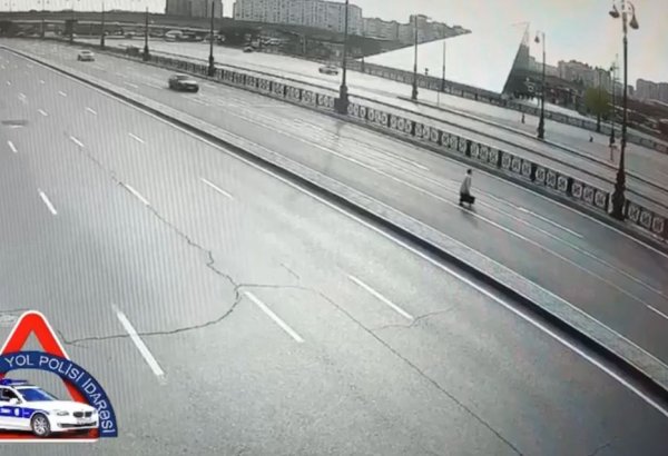 BDYPİ paytaxtda piyadanın vurulduğu anın görüntülərini yaydı (VİDEO)
