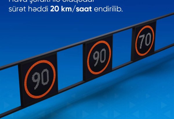 Zığ dairəsi-Hava Limanı yolunda sürət həddi endirildi