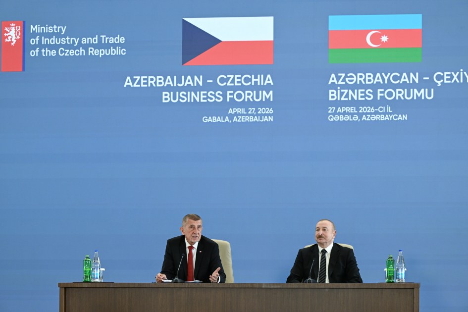Prezident İlham Əliyevin və Andrey Babişin iştirakı ilə Azərbaycan-Çexiya biznes-forumu keçirilib (FOTO)