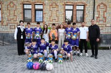 Leyla Əliyeva və Arzu Əliyeva Şəkidə uşaq evi sosial xidmət müəssisəsində olublar (FOTO)