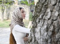 Leyla Əliyeva və Arzu Əliyeva Şəkidə Xan məscidini ziyarət ediblər (FOTO)