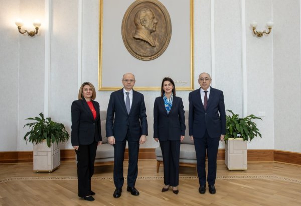 Energetika naziri İƏT Təmiz Enerji Mərkəzinin icraçı direktoru ilə görüşüb (FOTO)
