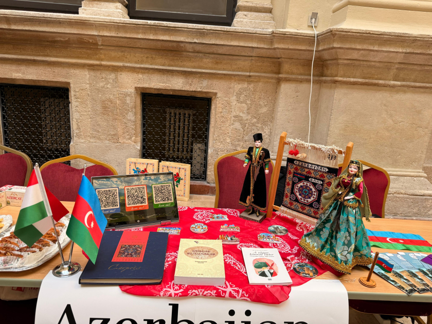 Budapeşt Korvinus Universitetində Azərbaycan guşəsi (FOTO)