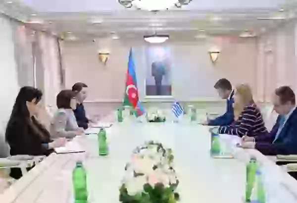 Milli Məclisin sədri Sahibə Qafarova Yunanıstanın ölkəmizdəki səfiri ilə görüşüb