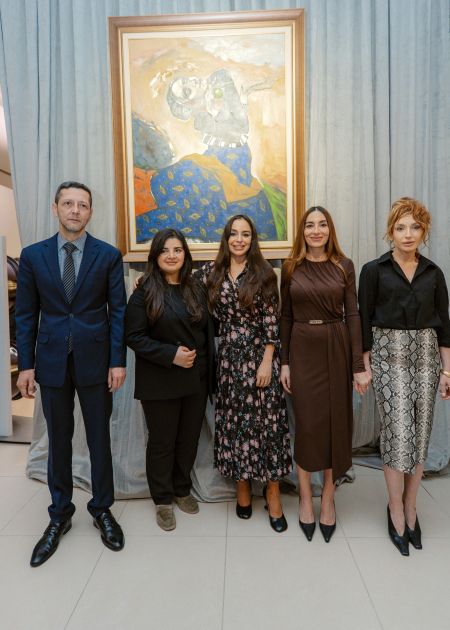 Leyla Əliyeva, Arzu Əliyeva və Alena Əliyeva “Art in Motion” sərgisini ziyarət ediblər (FOTO)