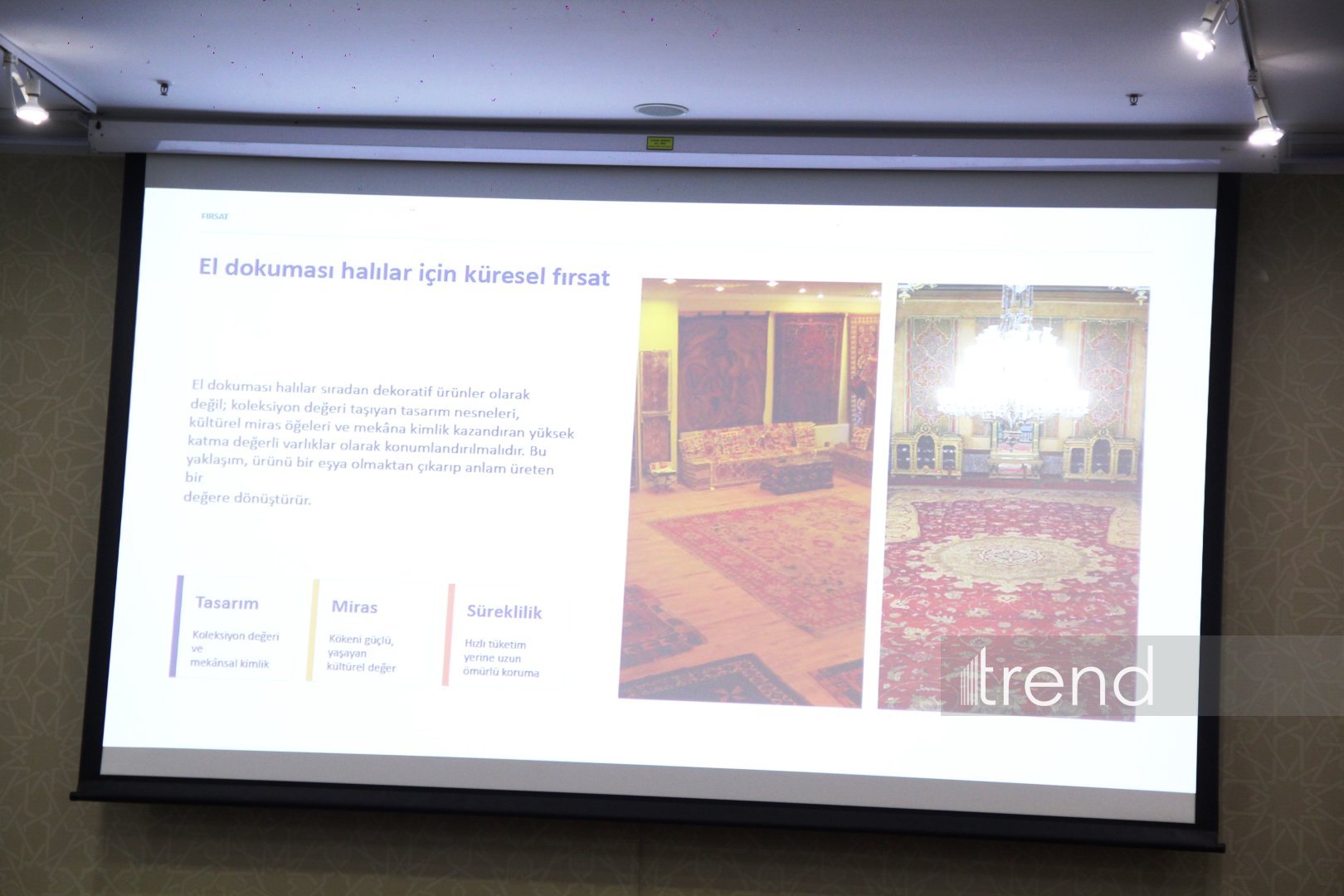 Bakıda Beynəlxalq Xalça Forumu - "İstehsal, dayanıqlı inkişaf və qlobal paylanma" adlı ikinci sessiya (FOTO)