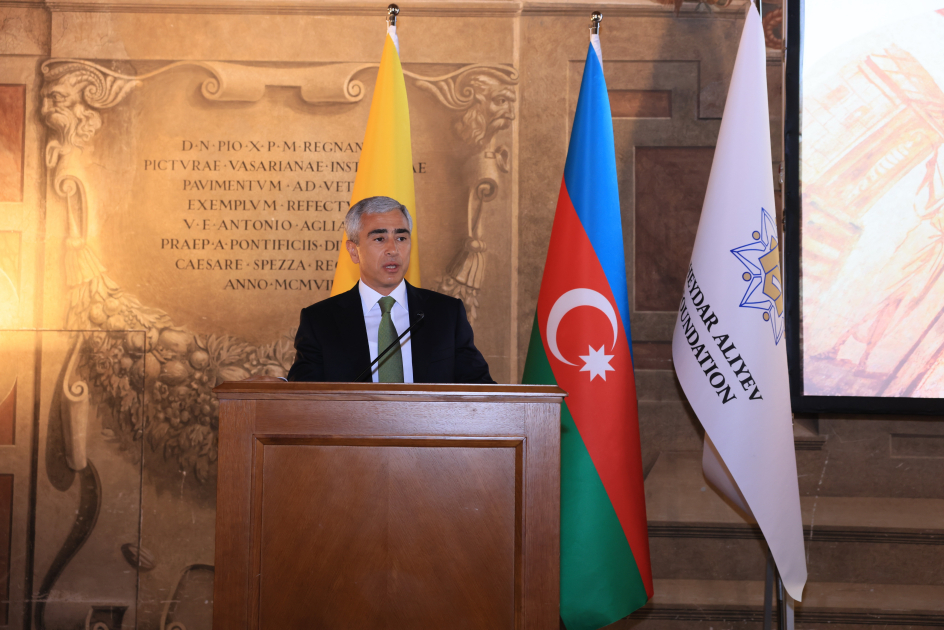 Vatikanda Heydər Əliyev Fondu ilə birgə layihələrin təqdimatına həsr olunan tədbir keçirilib (FOTO)