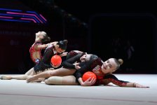 Birinci vitse-prezident Mehriban Əliyeva bədii gimnastika üzrə Avropa kubokunu izləyib (FOTO)