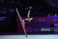 Bakıda keçirilən bədii gimnastika üzrə Avropa kubokunun üçüncü başa çatıb (FOTO)