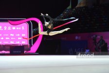 Bakıda keçirilən bədii gimnastika üzrə Avropa kubokunun üçüncü başa çatıb (FOTO)