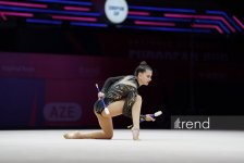 Bakıda keçirilən bədii gimnastika üzrə Avropa kubokunun üçüncü başa çatıb (FOTO)