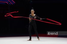Bakıda keçirilən bədii gimnastika üzrə Avropa kubokunun üçüncü başa çatıb (FOTO)