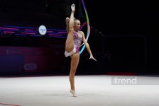 Bakıda keçirilən bədii gimnastika üzrə Avropa kubokunun üçüncü başa çatıb (FOTO)