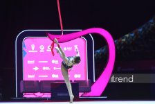 Bakıda keçirilən bədii gimnastika üzrə Avropa kubokunun üçüncü başa çatıb (FOTO)