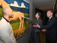 Leyla Əliyeva və Arzu Əliyeva Beynəlxalq Xalça Festivalını ziyarət ediblər (FOTO)