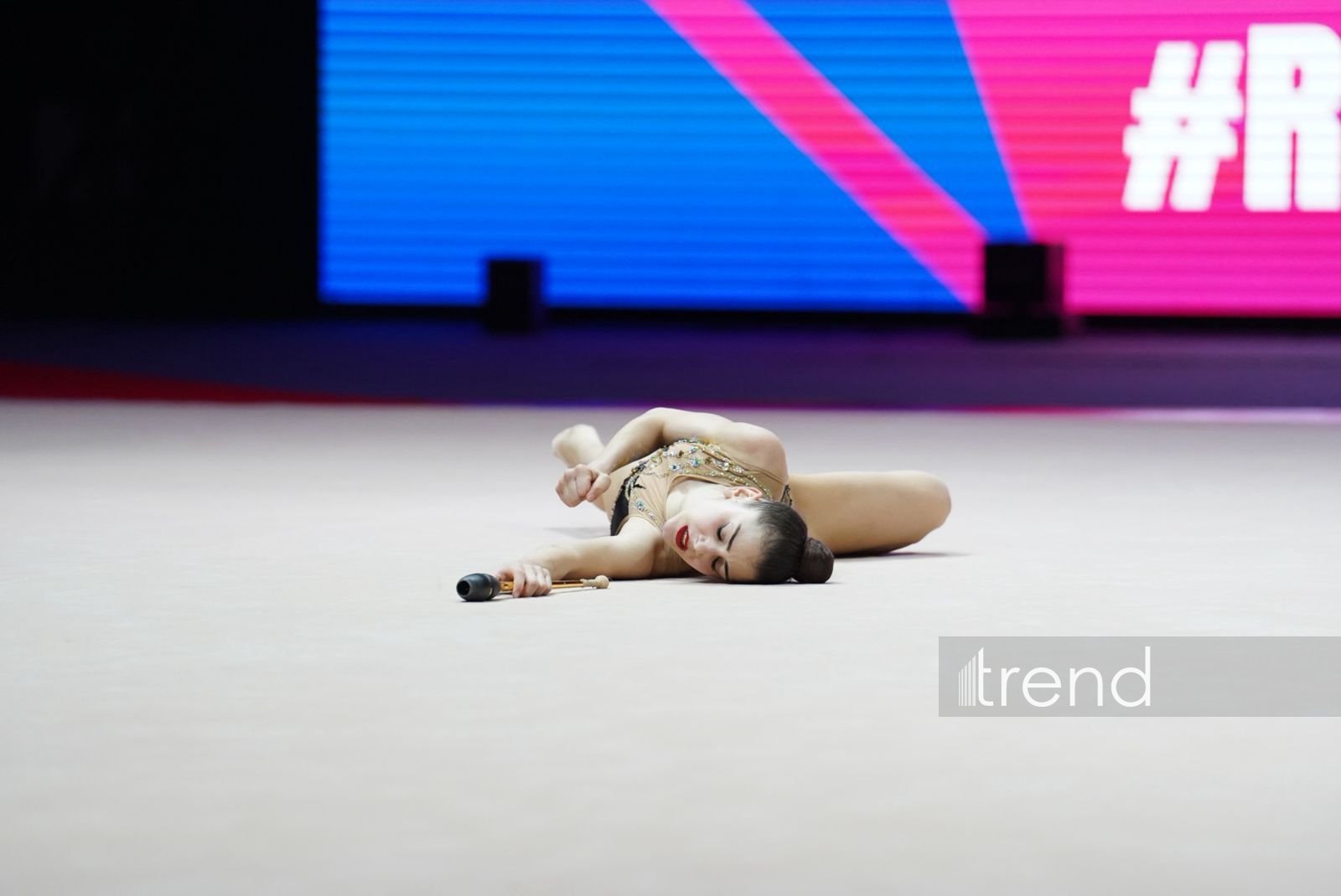 Bakıda keçirilən bədii gimnastika üzrə Avropa kubokunun üçüncü başa çatıb (FOTO)