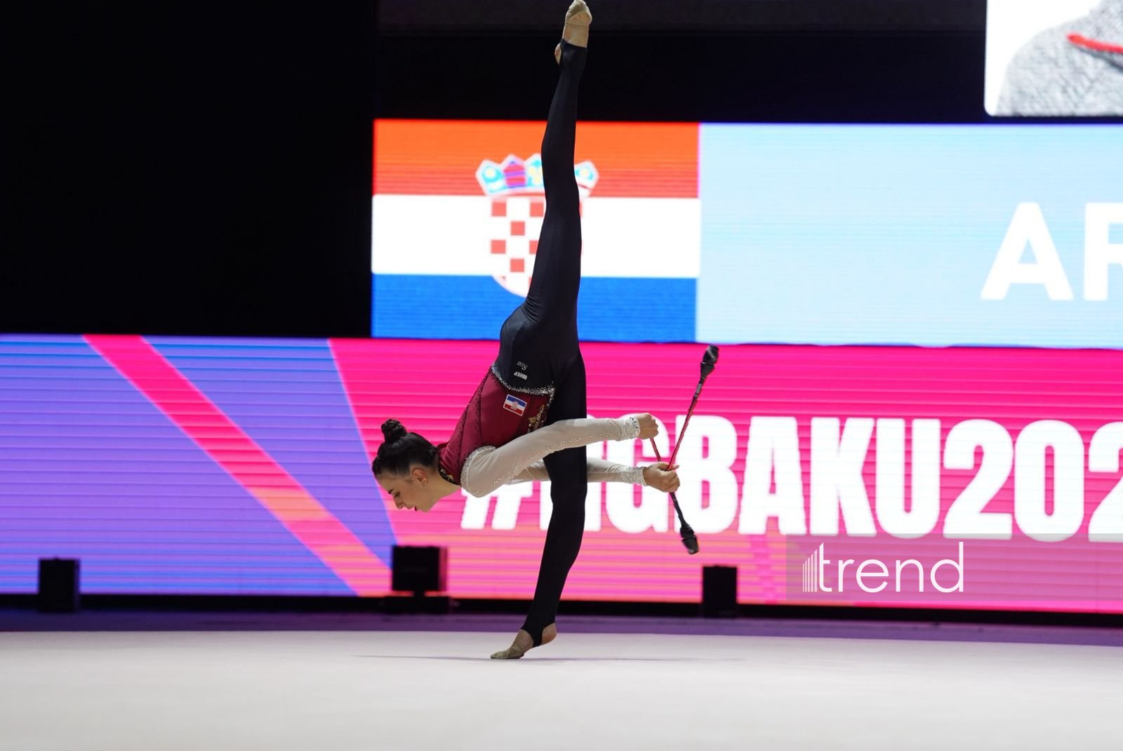 Bakıda keçirilən bədii gimnastika üzrə Avropa kubokunun üçüncü başa çatıb (FOTO)
