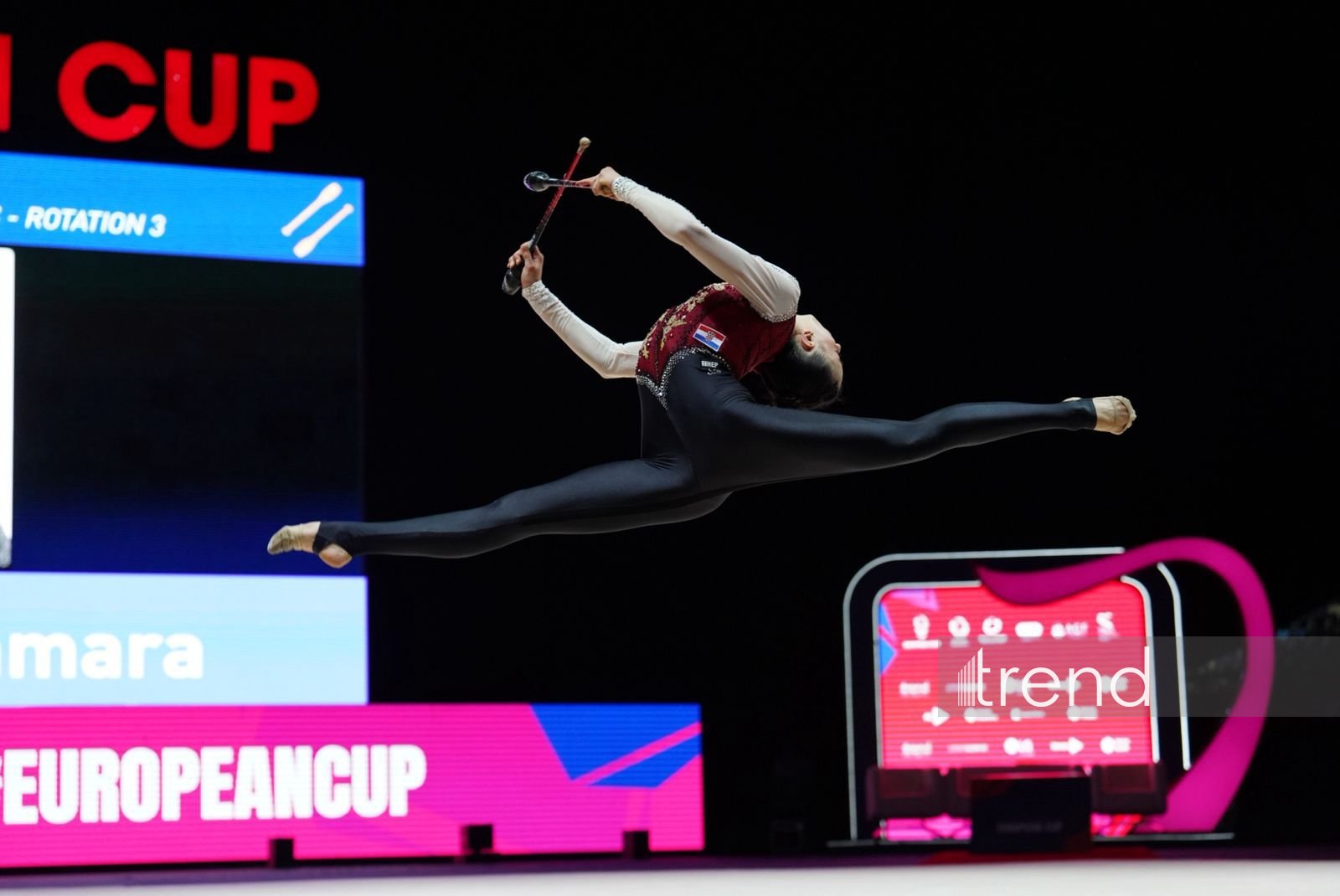 Bakıda keçirilən bədii gimnastika üzrə Avropa kubokunun üçüncü başa çatıb (FOTO)